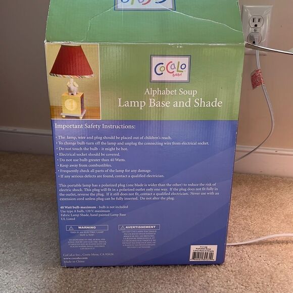 Cocalo baby Alphabet Soup Lamp Base & Shade - Picture 7 of 8